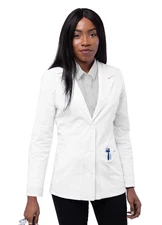 Adar Womens Classic 28” Tailored Consultation Short Lab Coat