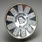 1984 Crown Mint Craps Spinners CM Vintage 1oz .999 Silver Round Toned
