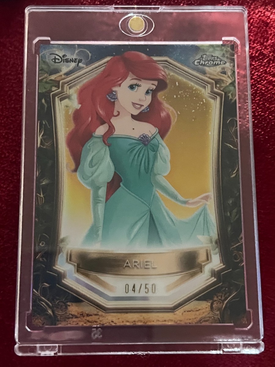 ♡ariel♡ 2025 Topps Disney Wonder Chrome Princess Ariel Enchantments Gold E