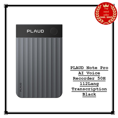 PLAUD Note Pro AI Diktiergerät 50H 112Lang Transkription Schwarz