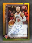 2025-26 Topps Chrome Flagship Jalen Brunson #TFRA-JB Gold Refractor Auto /50