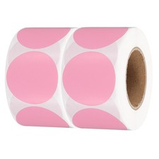 1.5 Inch Round Thermal Label Stickers for Business, Pink 2Rolls/Total 1000Pcs 