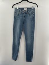 Paige women’s jeans size 26 skinny medium wash blue 068