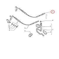 Gaspedalkabel Fiat Tempra - Originaltyp 7744338