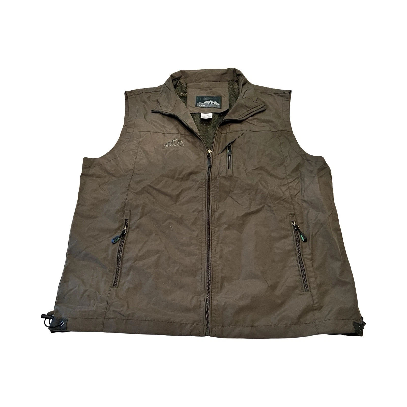 Outdoor Mens XL Performance Vest Full Zip Utility Hunting Fishing Green Vest
Opens in a new window o