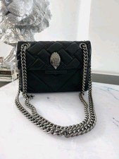Kurt Geiger London mini borsa donna Kensington testa d'aquila pelle nera tracolla