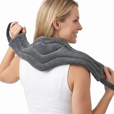 Microwavable Heat Pad for Neck and Shoulders, Warm Compress Pad05 -Grey