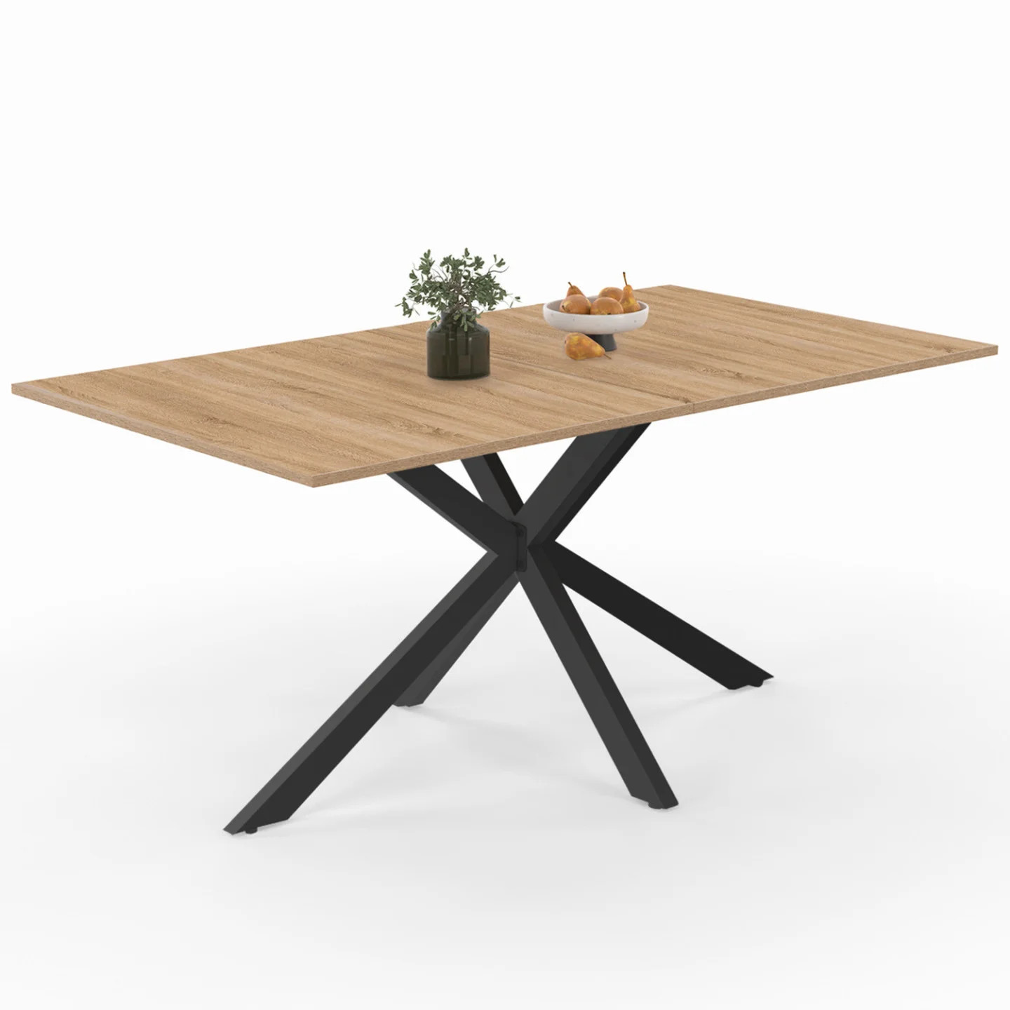 Table à manger 160 cm ALIX pour réunir 8 personnes autour d'un grand dîner