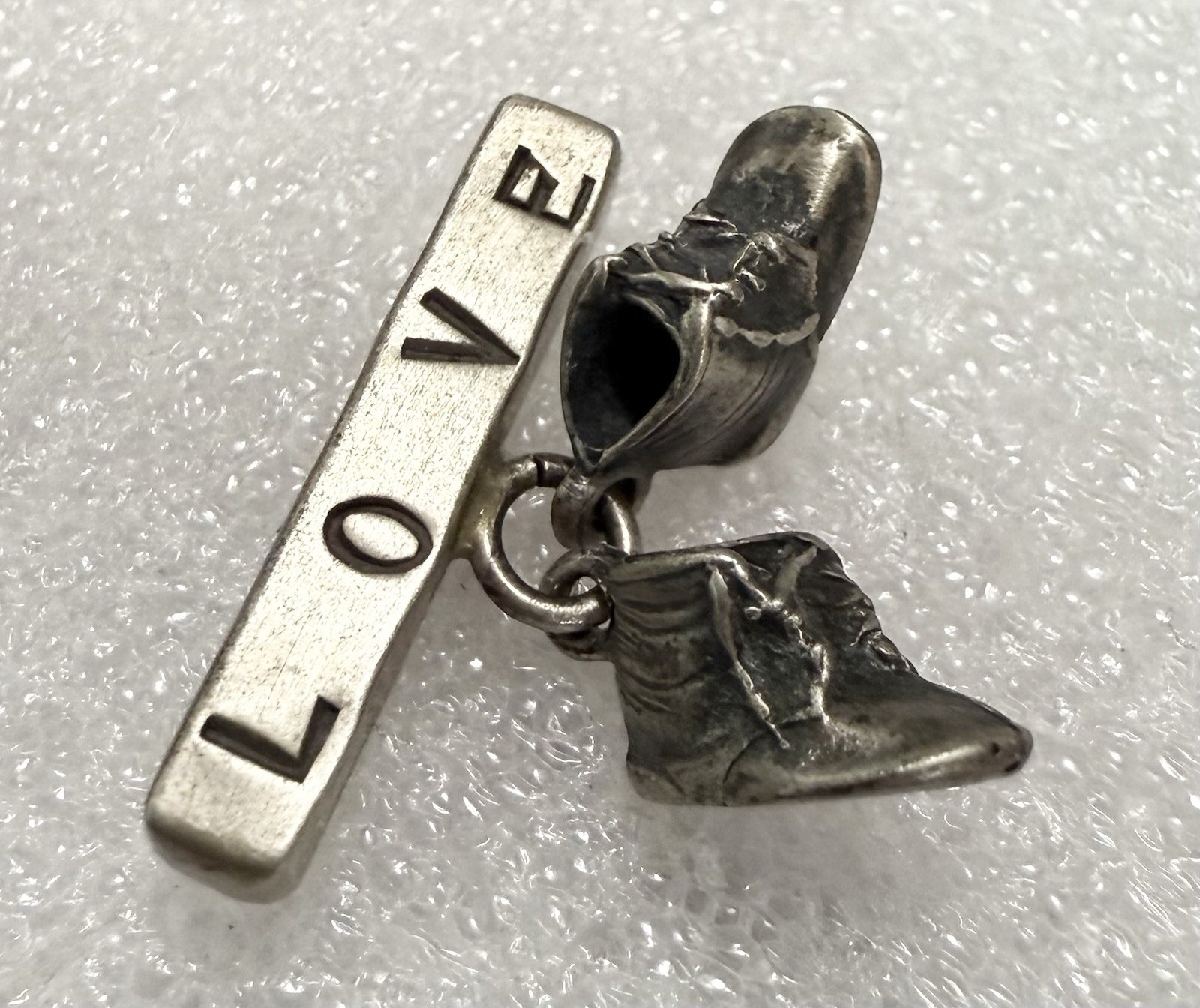 Pewter Dangle Tac Lapel Pin