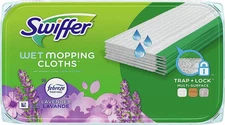 Swiffer Sweeper Wet Mopping Pad Refills for Floor Mop with Febreze Lavender Scen