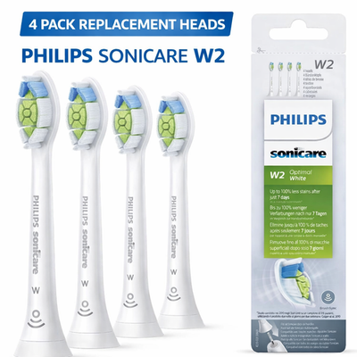 #ad #ad Philips Sonicare W2 Replacement Brush Heads Optimal White 4 Pack $15.83