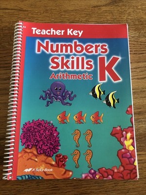 Abeka Numbers Skills K Kindergarten Teacher KEY