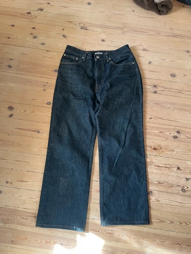 Auralee Regular Fit Denim Pants Dark Indigo