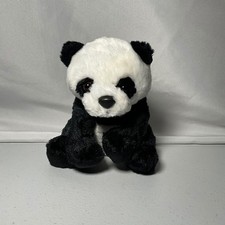 Aurora Panda Plush Soft Toy Black White Stuffed Animal 7 inch