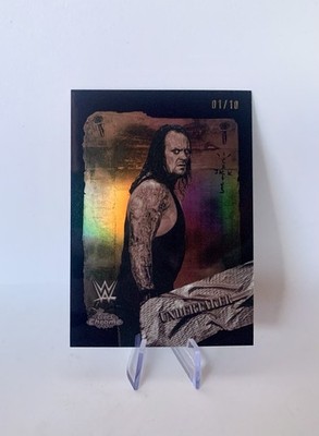 Topps Chrome 2025 WWE Undertaker 1/10 Black Refractor Rodeo Rebels Cactus Jack