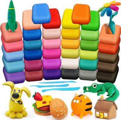 Magic Clay - Air Dry 36 Colors, Modeling for Kids with 36 Colors 