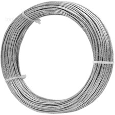 Picture Hanging Wire 100-Feet Braided Heavy for Photo Silver