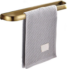 Brass Towel Bar,Antique Towel Rack Holder Bath 11.81 Inch Rod Hanger Wall Mounte