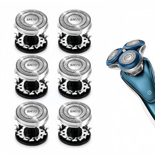 6PCS SH70 Replacement Shaver Heads for Philips Norelco Series 7000 Double Blades