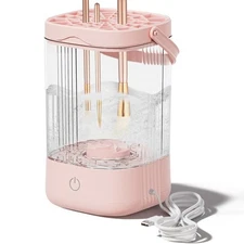 Electric Makeup Brush Cleaner & Dryer - Automatic Cleaning & Storage Device 