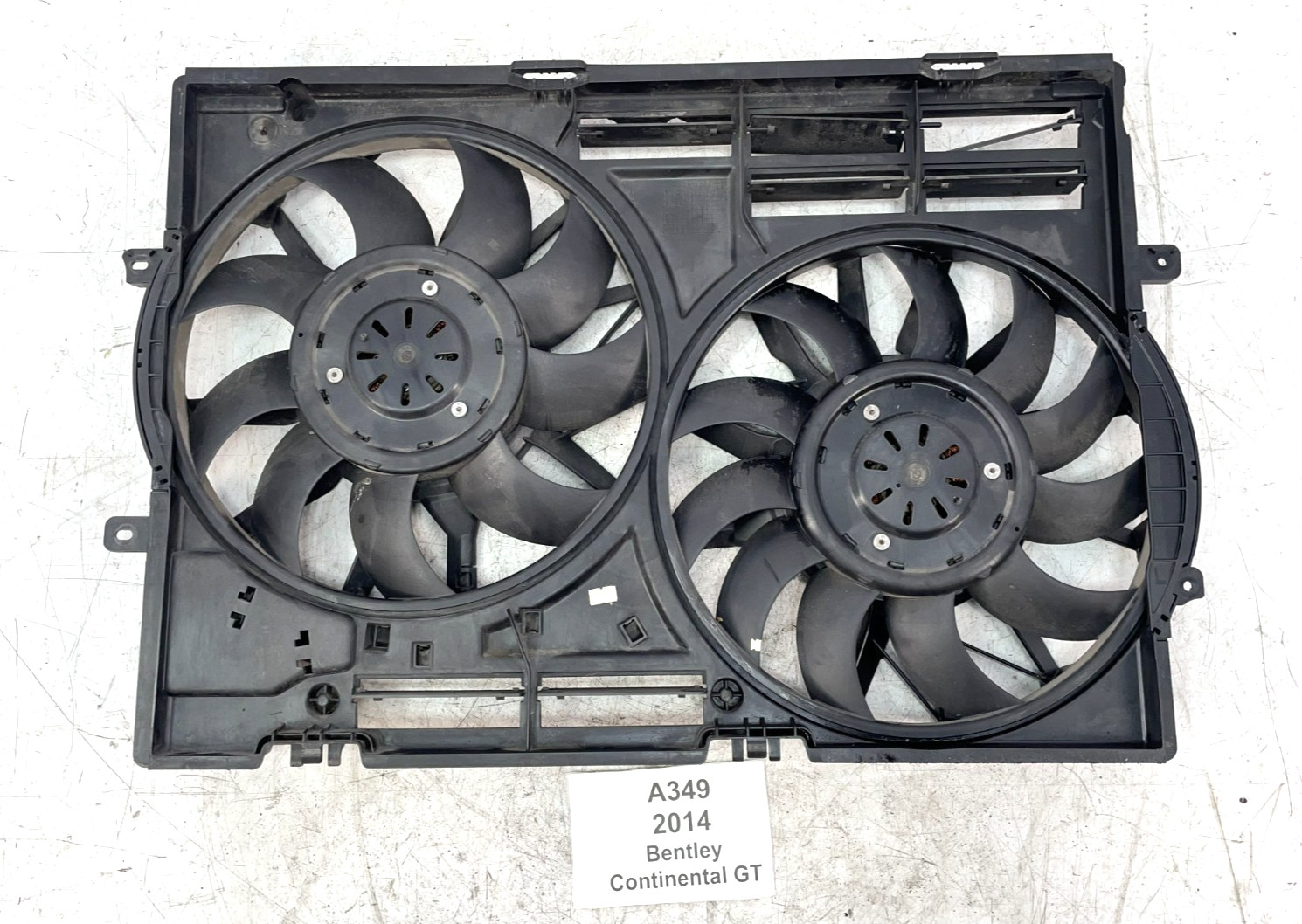 ✅ 13-17 OEM Bentley Continental GT 4.0L Radiator Cooling Fan Motor Assembly