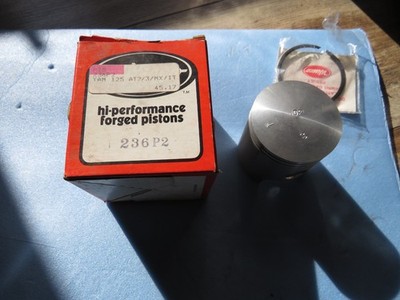 Vintage Wiseco Yamaha Piston 0.20 With Rings DT125 IT125 MX125 236P2 OM32