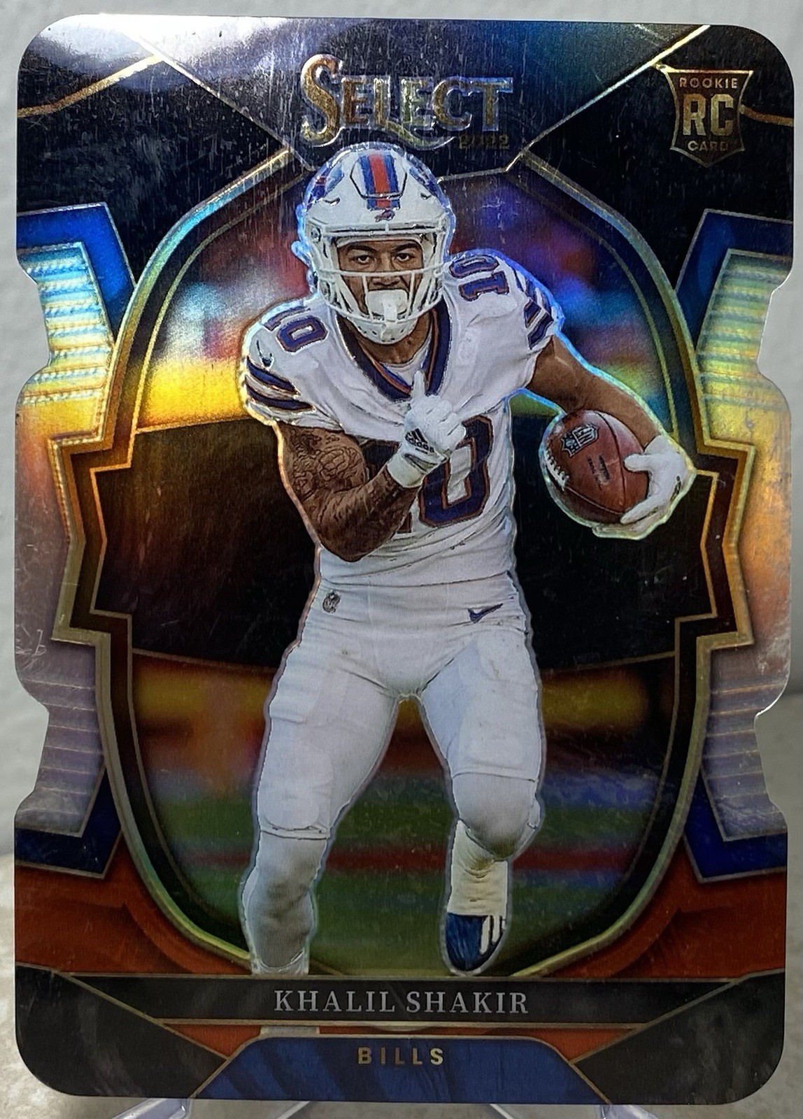 2022 Panini Select - Concourse Khalil Shakir #99 Black & Red Prizm Die-Cut (RC)