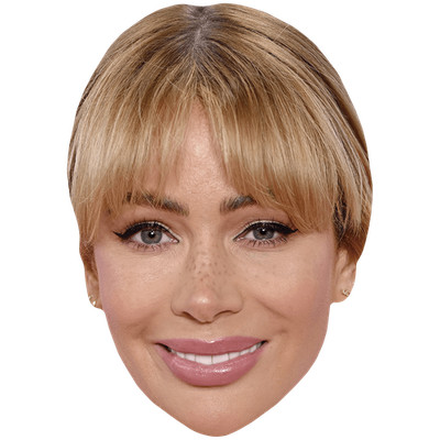 Olivia Attwood (Freckles) Promi Maske, flaches Kartengesicht, Kostüm Maske