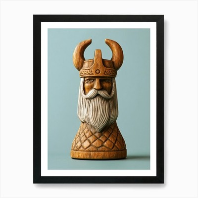 Viking, Viking's Chess, Tafl Game 3 Framed Wall Art Poster Canvas Print Picture