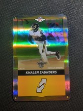 2025 UNO Elite Alt Jerseys Yellow Foil #151 Khalen Saunders New Orleans Saints