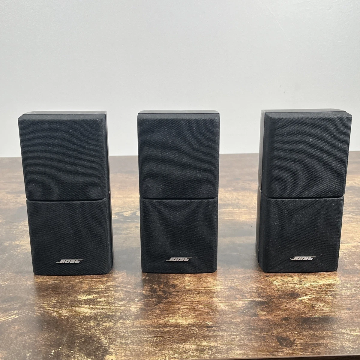 Paire D'enceintes Bose Double Cube Acoustimass En Blanc – Comme Neuves !