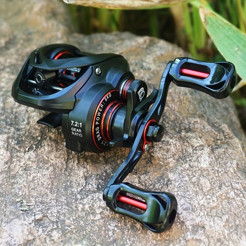 7.2:1 Gear Ratio Metal Fishing Baitcasting Reel 5+1BB 8kg Max Drag Fishing Reel - Picture 3 of 10