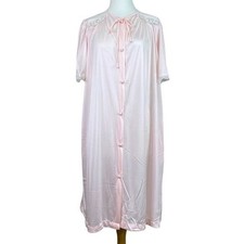 Miss Elaine Vintage Pink Robe Size Large
