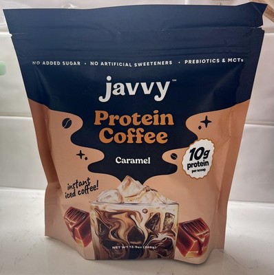 Caramel Javvy Protein Instant Coffee 10g Protein Per Scoop