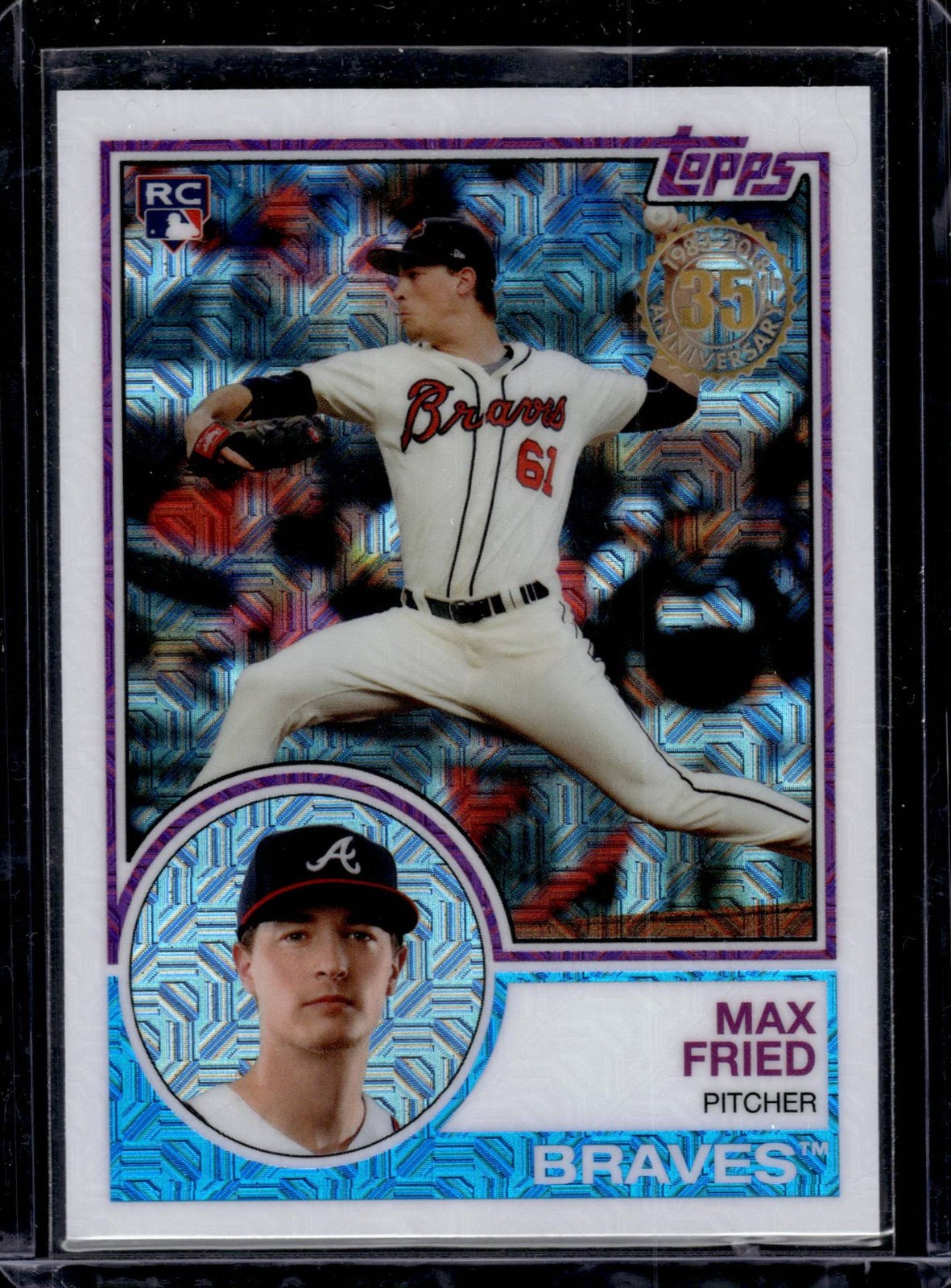 2018 Topps Max Fried #49 Silver Pack Chrome 1983 Topps Mojo
