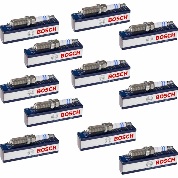 11X Bosch ZüNdkerze Doppelplatin FüR Nissan Qashqai +2 I J10 JJ10 1.6 Renault-image