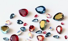Superior PRIMERO 4320 Pear Fancy Stone Crystal Rhinestone Many Colors Sizes