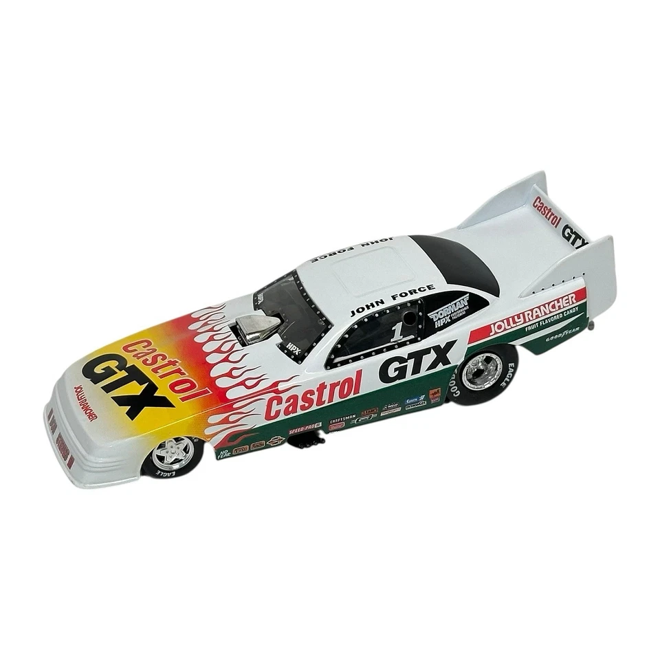 Action John Force 1994 Castrol GTX OLDSMOBILE COCHE DIVERTIDO 1:24 con CAJA Foto 3 de 4