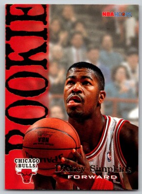 1994-95 Hoops Dickey Simpkins #314 RC Chicago Bulls | eBay