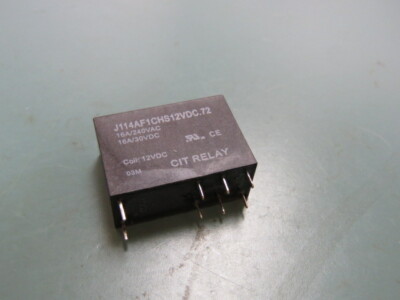 CIT  J114AF1CHS12VDC.72 Qty of 12 per Lot RELAY SPDT 16A 12VDC COIL