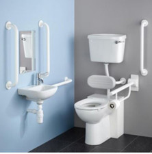 Armitage Shanks Doc M Pack White Rails Standard Left Hand S6984ac-New