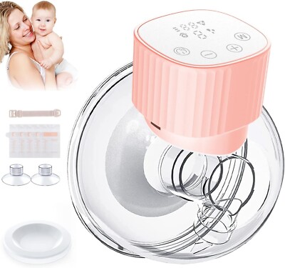 Wearable Breast Pump Hands Free Electric Suction Milk Feeding 3 Modes NEW