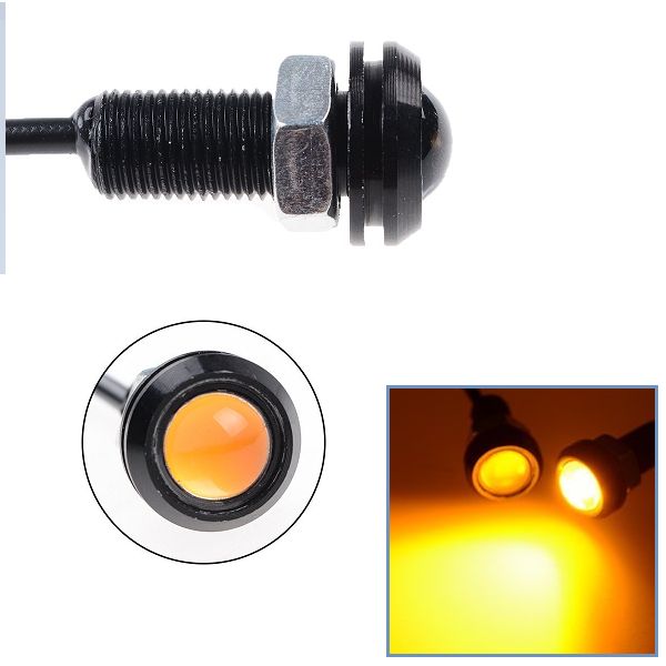 AMBER LED Marker Lights For Jeep Wrangler Tube Fenders YJ CJ JK TJ