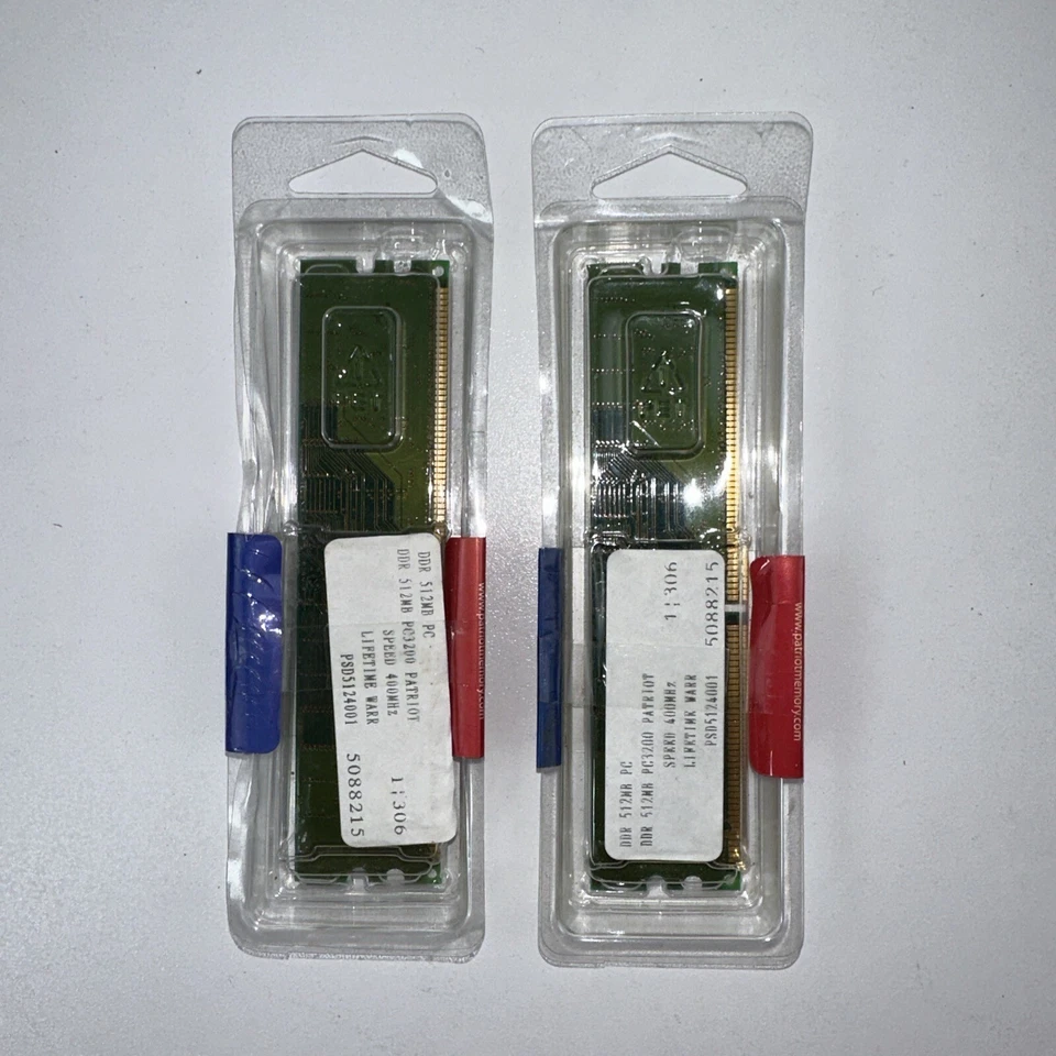 Lot  of 2 NEW Patriot Memory (2 x 512MB) PSD5122661H ( RAM) Memory Sealed - Image 2 of 4