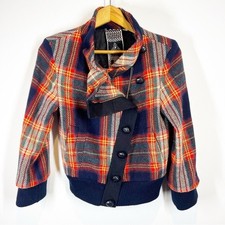 L.a.m.b. Wool Plaid Bomber Jacket