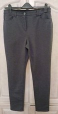 Chico's So Slimming Dark Gray 5 Pocket Stretch Knit Pants Size 1Reg. M, 8-10
