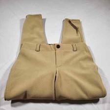 Tuff Rider*Youth 12*Riding Breeches*Pull On*Low Rise*Knee Patches*Light Tan