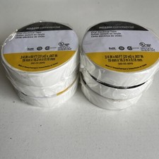 Amazon commercial Vinyl Electrical Tape 3/4in X 60ft 20yd x .007in, 6Pack White