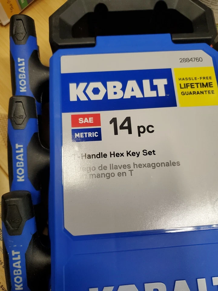 Kobalt 14-Piece T-Handle Hex Key Set  2884760 with storage rack - Image 4 of 4