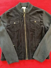 FDJ French Dressing Women’s Black Cotton Corduroy Jacket Size XL